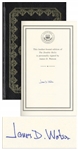 James Watson Signed Deluxe Edition of The Double Helix